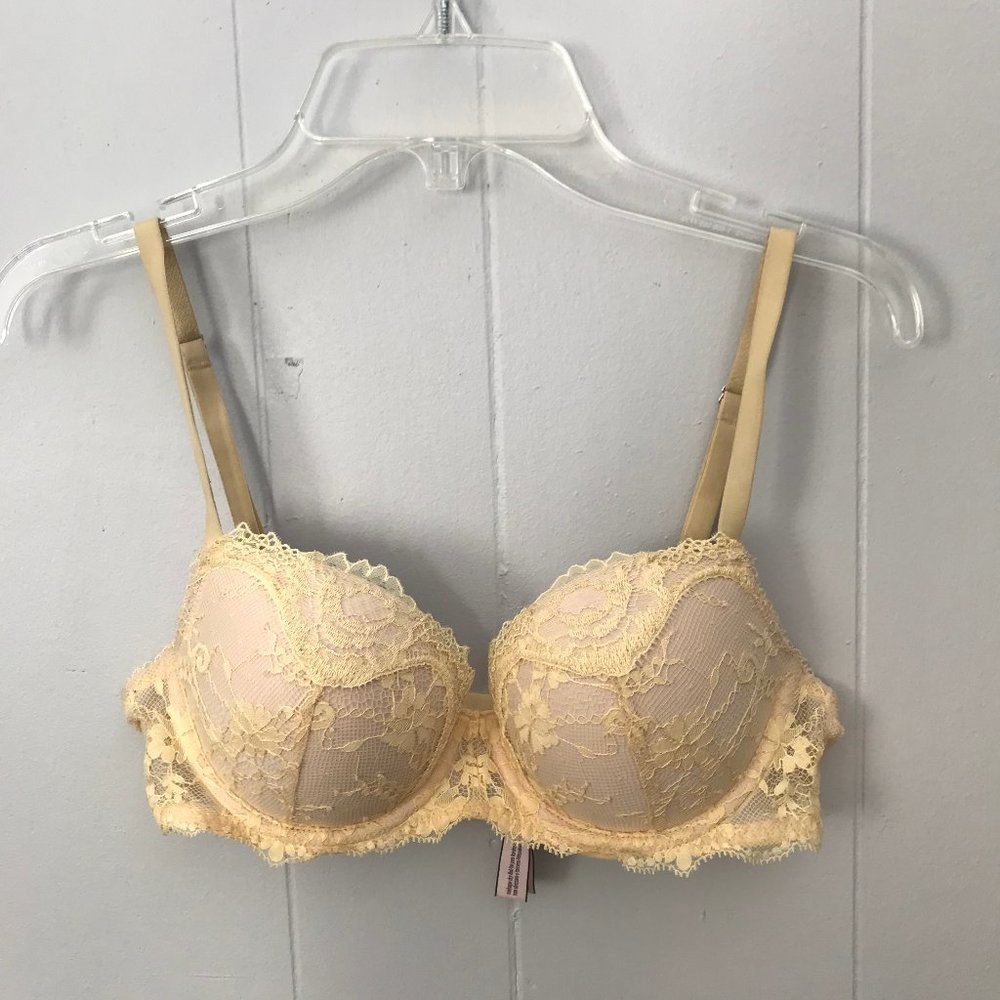 Victoria’s Secret Dream Angels Bra Pale Yellow 32C